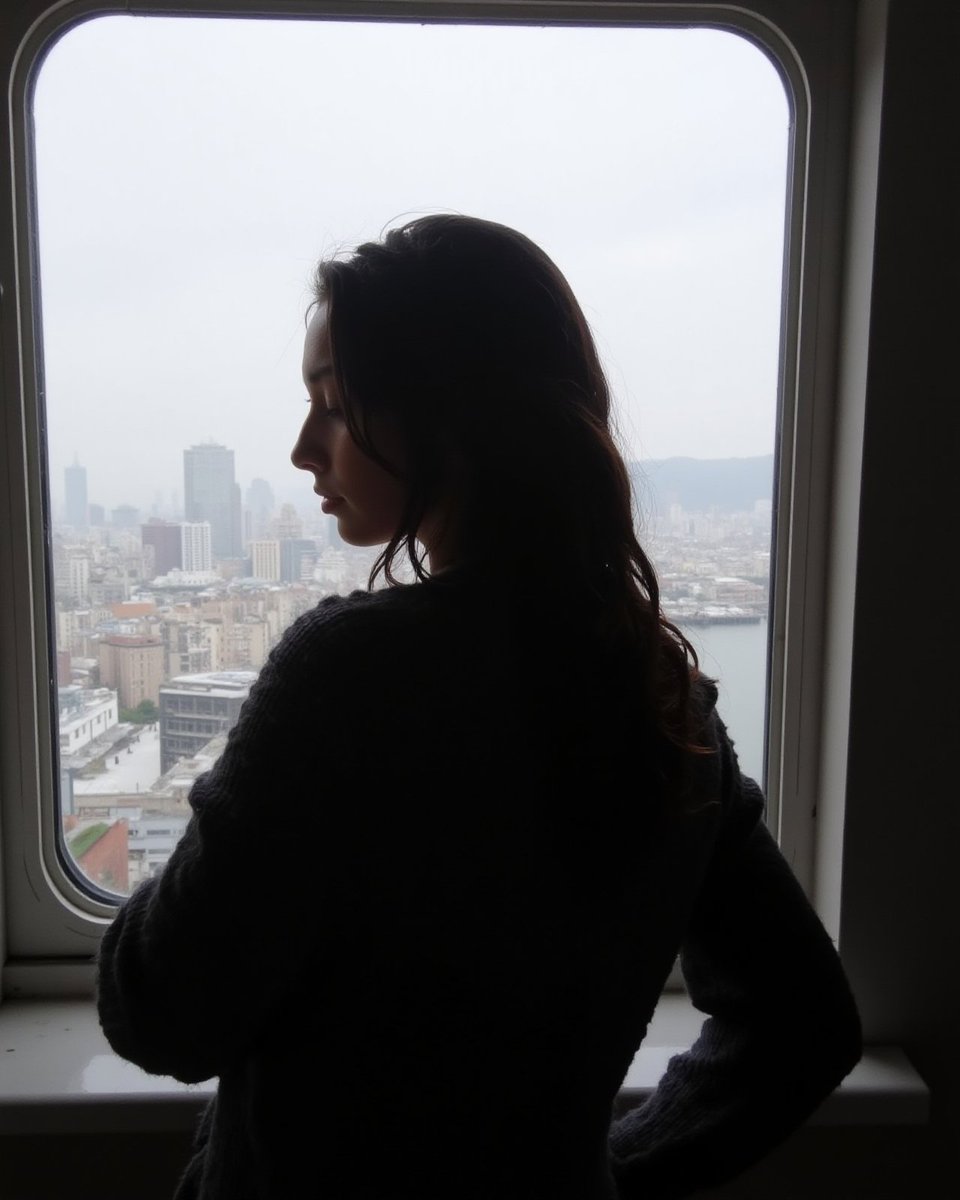 Jasmine01R's tweet photo. Lost in thought, high above the city 🌫️🏙️ https://t.co/poxmTb1LVN