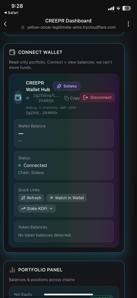 KDFICoin's tweet photo. π¨ BIG NEWS | CREEPR IS COMPATIBLE WITH MOBILE π¨ Connect your wallet and never miss a trade on the CREEPR Dashboard π https://t.co/tILgkSih0p #CREEPR #crypto #Defi #web3 #trading #solana #ethereum #optimism #polygon #XRP #arbitrum #Binance #avalanche #multichain #blockchain #ETF #SEC #finance #crosschain #NFT #keydefi #KDFI #swap #DEX