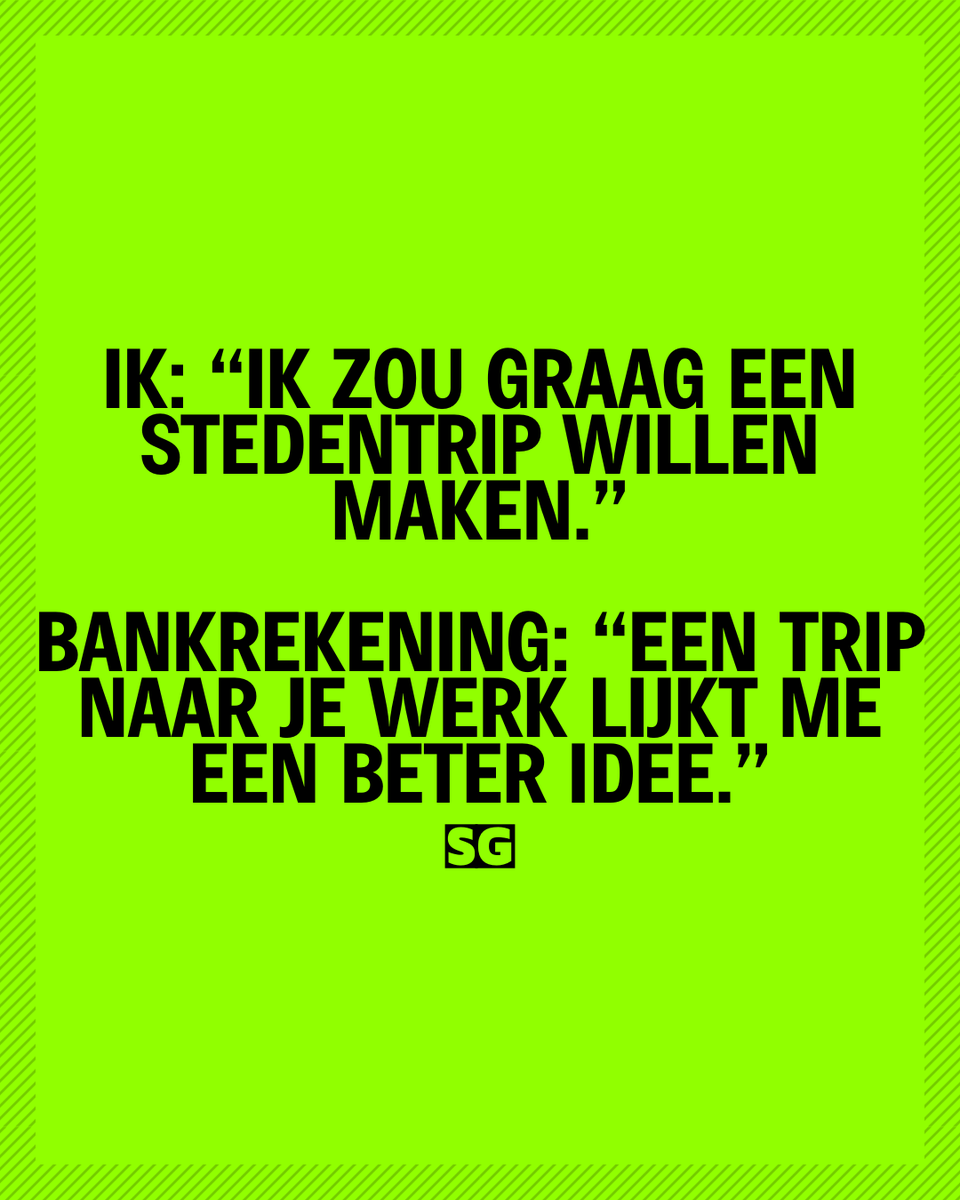 Slechte_grappen's tweet photo. Wie voelt dit ook? 😂
#TravelVsReality #RelatableMemes #BankrekeningPraat #HumorNL #DailyStruggles #MemesNederland #ViralHumor https://t.co/l5249d6kH2