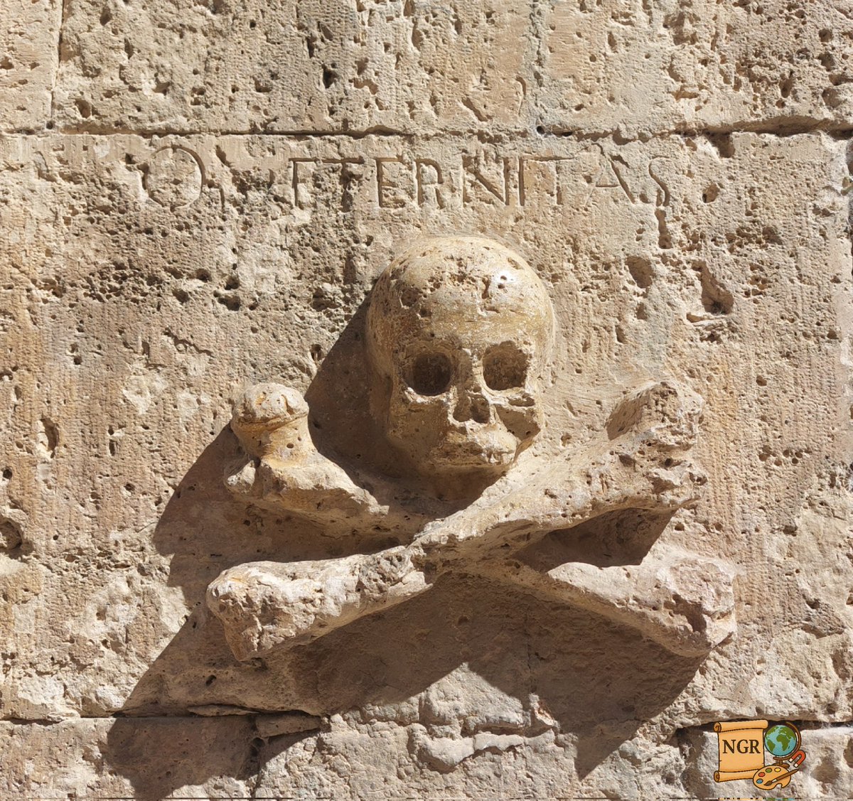 NataliaGR3's tweet photo. ☠️Osario: lugar al que se echan los huesos que se sacan de una sepultura para enterrar otros.☠️ En 1802 se construyó en la iglesia de Santo Domingo de #Castrojeriz (#Burgos) un osario con la leyenda: 'O MORS', 'O AETERNITAS' (Oh Muerte, Oh Eternidad). #u1cciencia #Burgosenelmundo https://t.co/n27vpbRJpU