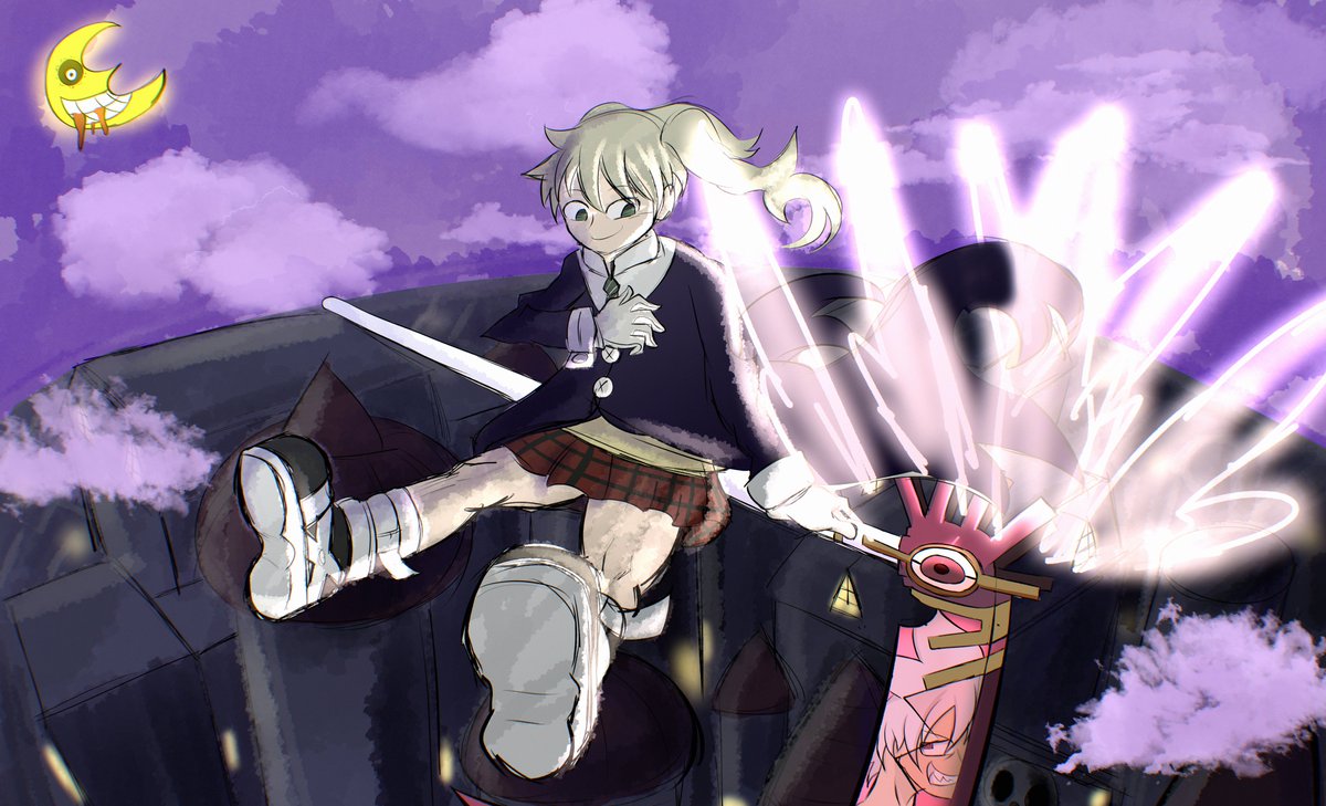 lucky_DEADLIFT's tweet photo. Maka flying over Death City just in time for spooky month!

#souleater #souleaterfanart #artmoots 

COMMISSION ME!!! https://t.co/Op0UgHvh6b