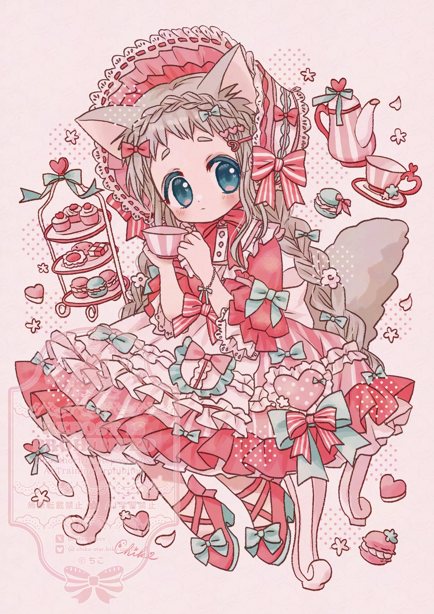 童話シリーズ　アリスくん　バレンタインver 手書き　イラスト 童話シリーズ アリスくん バレンタインver 手書き イラスト