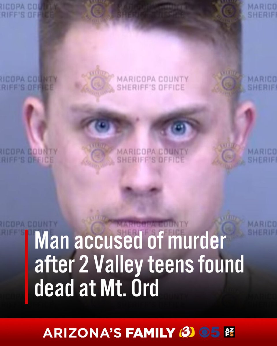 #BREAKING: Jail records show 31-year-old Thomas Brown is accused of first-degree murder in deaths of 2 Arcadia High School students.
LATEST: azfamily.tv/3Wj3f8a