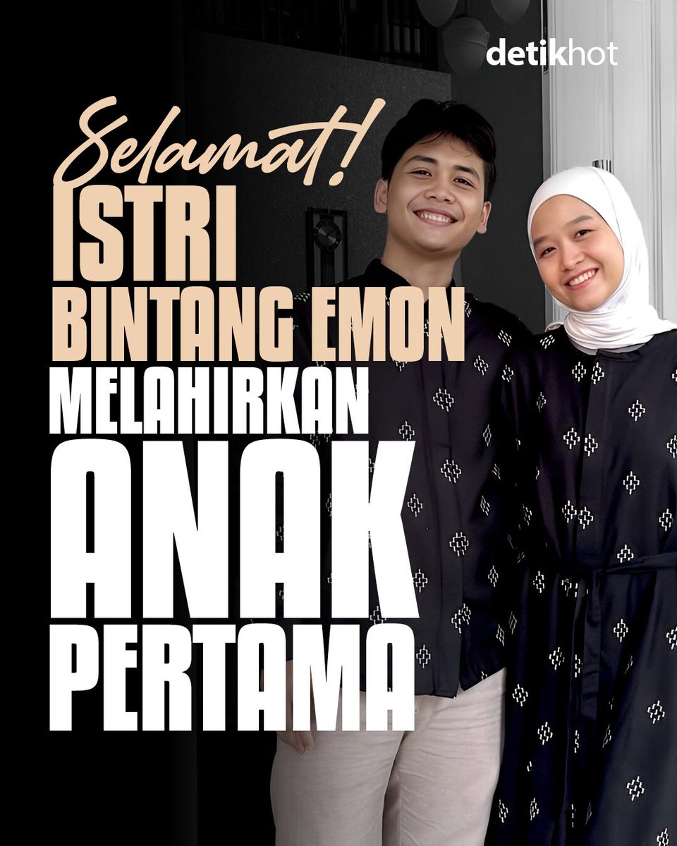 detikhot's tweet photo. Welcome to the world, Sabin!👶⁣
⁣
Istri Bintang Emon, Alca Octaviani melahirkan anak pertama. Momen ini diperlihatkan dalam Instagram Bintang Emon. Lekas puih mommy dan sehat-sehat baby Sabin!🥰⁣
⁣
>> https://t.co/V9Sb1yE7Hd

#detikhot #BintangEmon #AlcaOctaviani https://t.co/TEv9lzFUMD