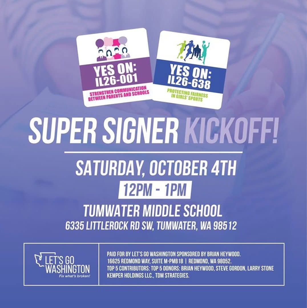 BrandiKruse's tweet image. In Washington state, schools will grant facility use permits for grown men in panties to dance for little children. But want to hold an event to support parental rights? Sorry, no can do! 

That’s OK. We’ll be outside Tumwater Middle School on Saturday anyway. We shall not be…