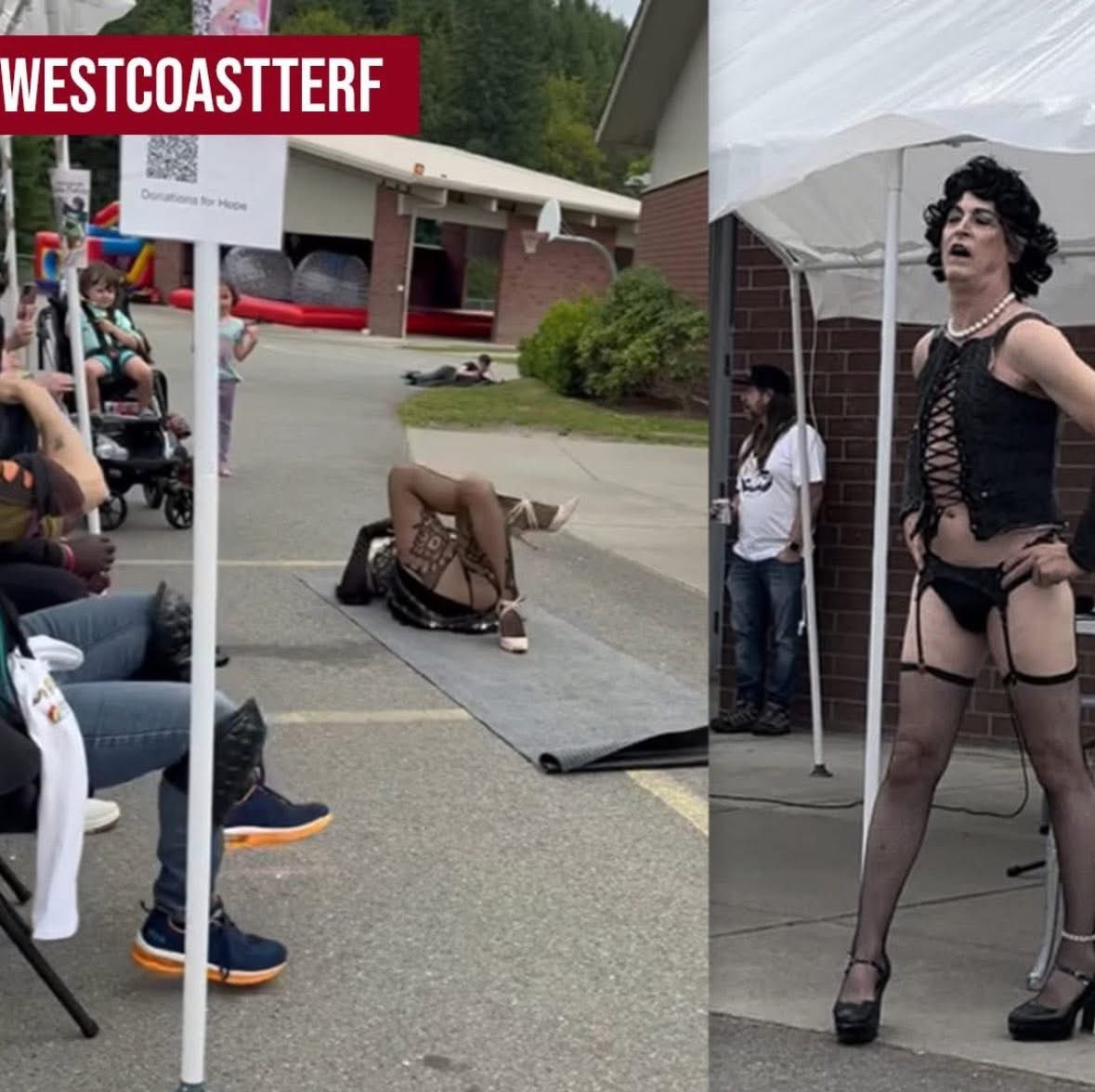 BrandiKruse's tweet image. In Washington state, schools will grant facility use permits for grown men in panties to dance for little children. But want to hold an event to support parental rights? Sorry, no can do! 

That’s OK. We’ll be outside Tumwater Middle School on Saturday anyway. We shall not be…