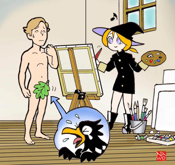 魔法使い漫画・芸術の秋 ヌードの場面があります。イヤな方はご覧にならないようお願いします^_^