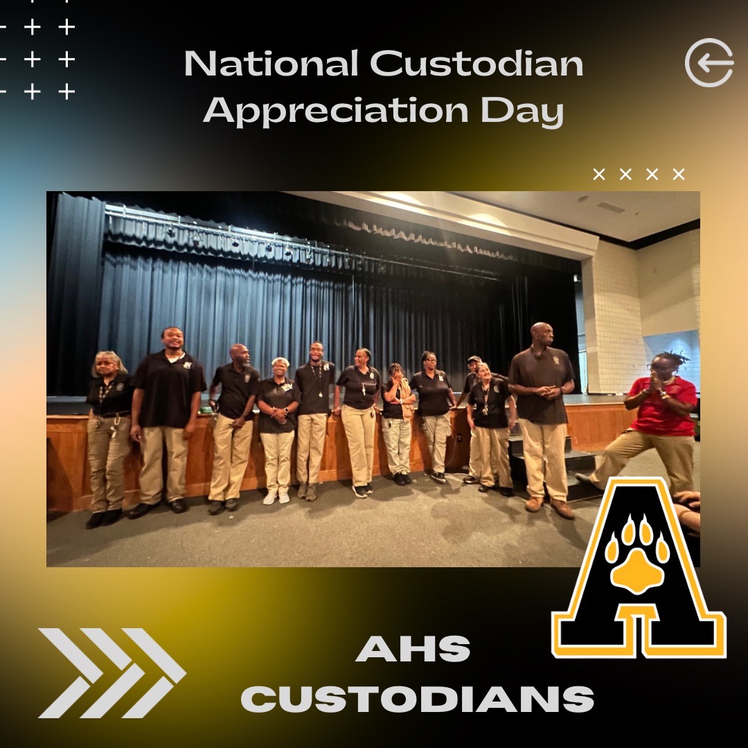 Thank Alcovy Custodial Team. We appreciate your hard work daily.