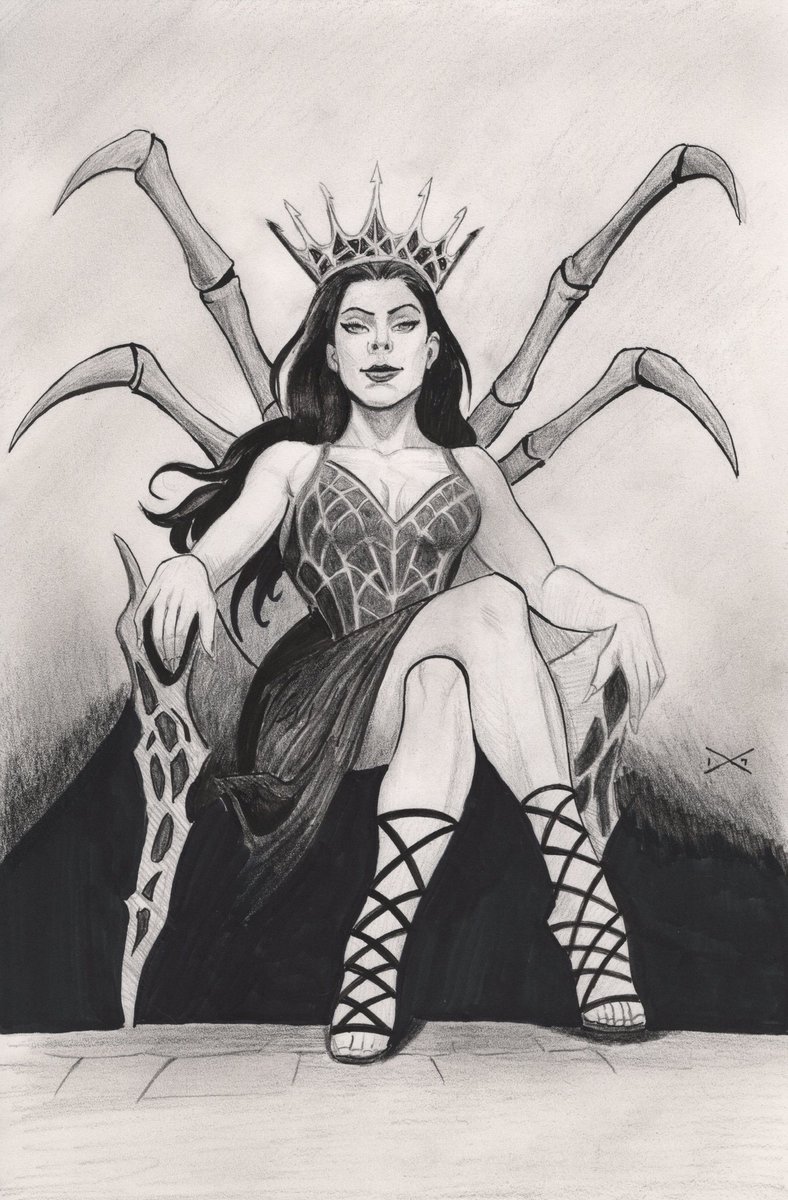 Promptober Day 2 - Spider Queen #promptober #drawordieclub