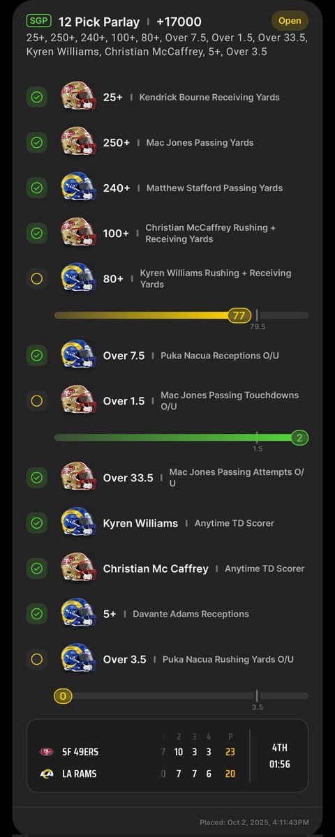 I'm gonna throw up, Puka and Kyren please #TNF