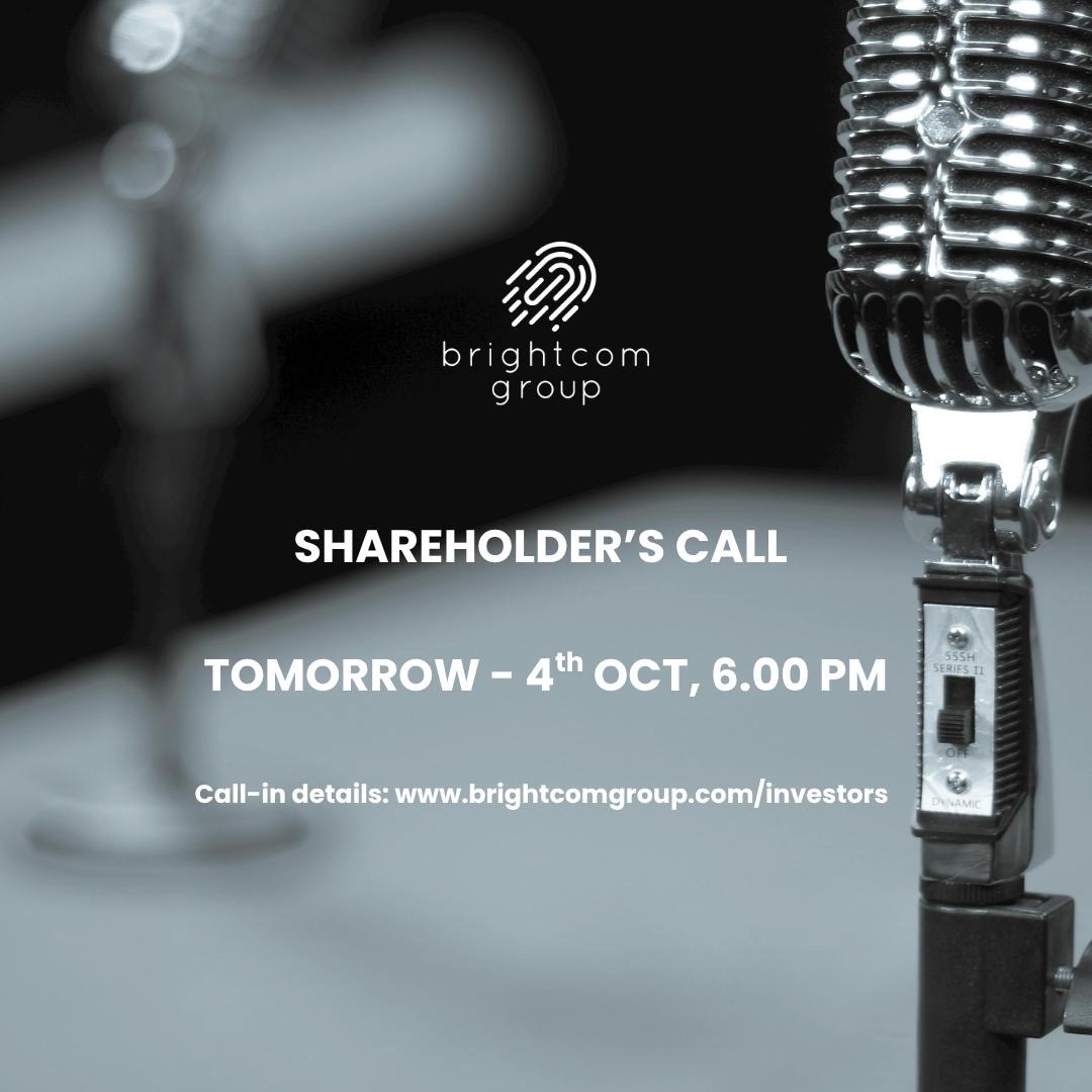 Please join us. #brightcomgroup  #brightcom #bcg #brightcominvestors #investors #shareholders #BrightcomDefence #ShareholderCall - Capacity - 1000 callers at a time!