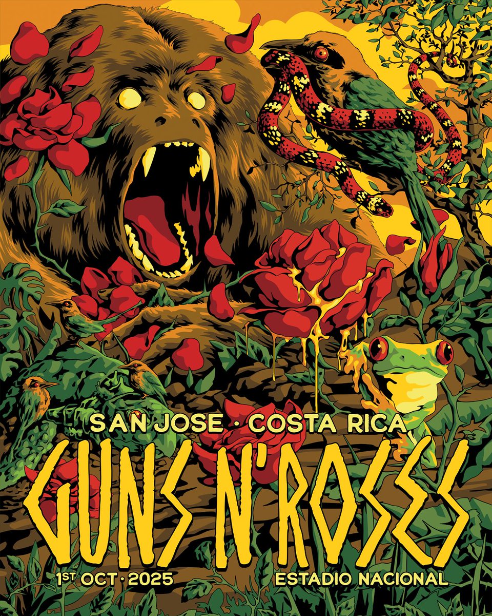 Guns N' Roses played in Costa Rica after a long time, on October 1st, 2025. They kicked off the Latin America leg of the tour in San José!

<a href="/gunsnroses/">Guns N' Roses</a> 🔫 &amp; 🌹

#GunsNRoses #GunsAndRoses #GNR #GnFnR #Slash