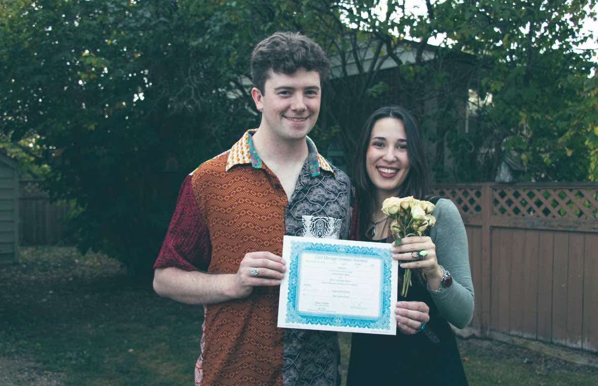 coachblade's tweet image. He did it!!
My sweet boy obtained a wonderful life partner.
Certificate signed back home in Edmonton #Alberta.
Soon we will all come together in Portugal 🇵🇹 to witness vows and rings.
❤️💍🥂 

#Family 
#Love 

Sweet and also a bit wild! 👀 😃
