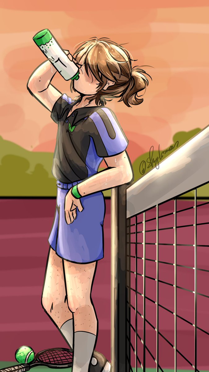 LemonBzkes's tweet photo. Día 02
Hobby favorito 

Digamos que a lemon le encanta el tennis aunque no suele hacerlo muy seguido.
#OC #characterart #Inktober2025 #Inktober #October2025 #ilustration https://t.co/nhyz1ZC1rp