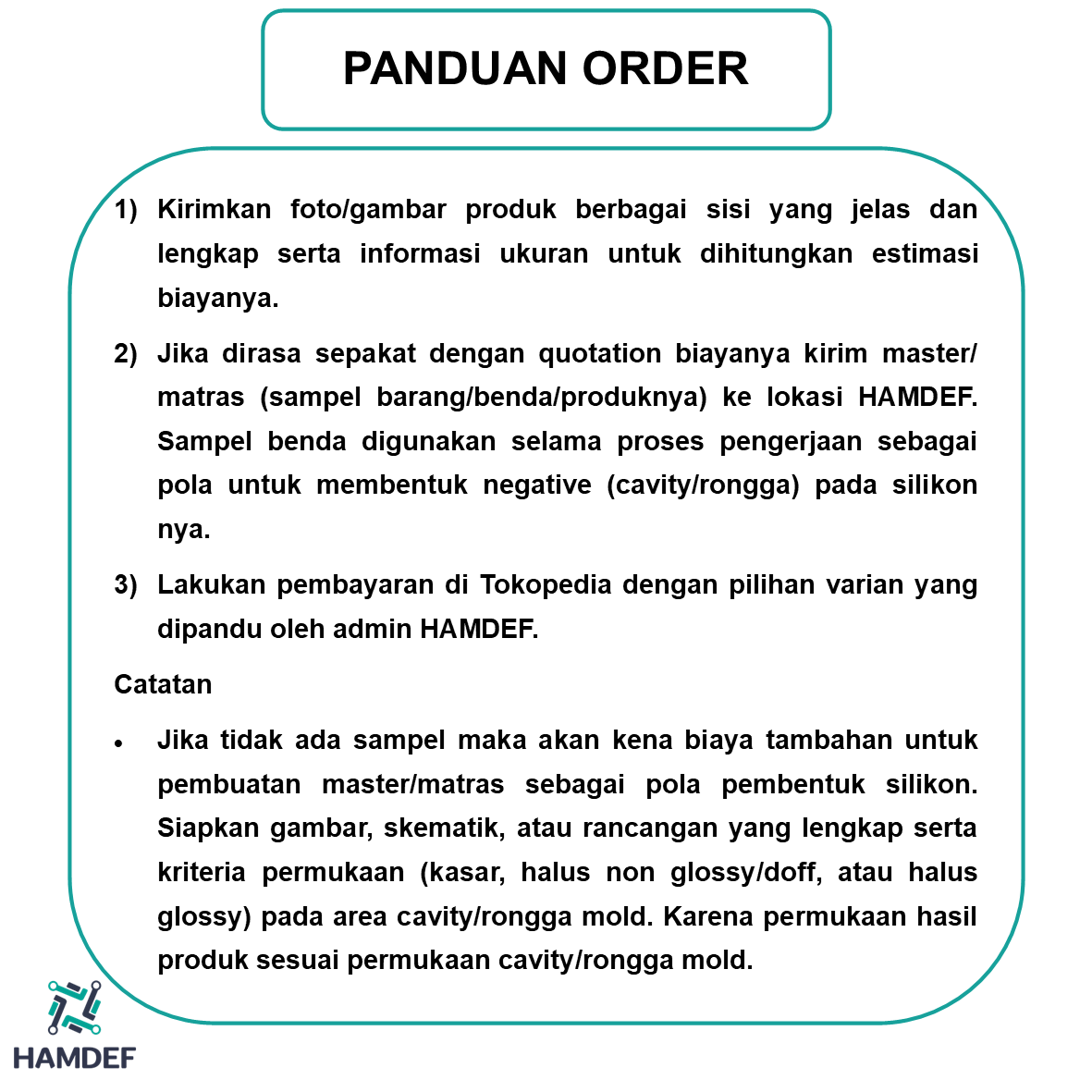 HAMDEF_Official's tweet photo. Menyediakan jasa pembuatan mold (cetakan) silikon custom bentuk apapun sesuai keinginan. Gambar berikutnya untuk panduan pemesanan.
#silikon #cetakan #mold #siliconemold #cetakansilikon #resin #cetakanresin #silicone #siliconemolds #cetakresin https://t.co/G1xWdw1XKN