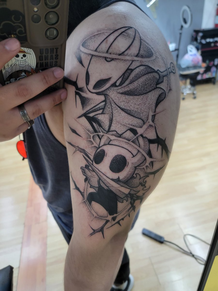 Yeah, you could say I kinda like this game

#hollowknighttattoo #SilkSong #hollowknight