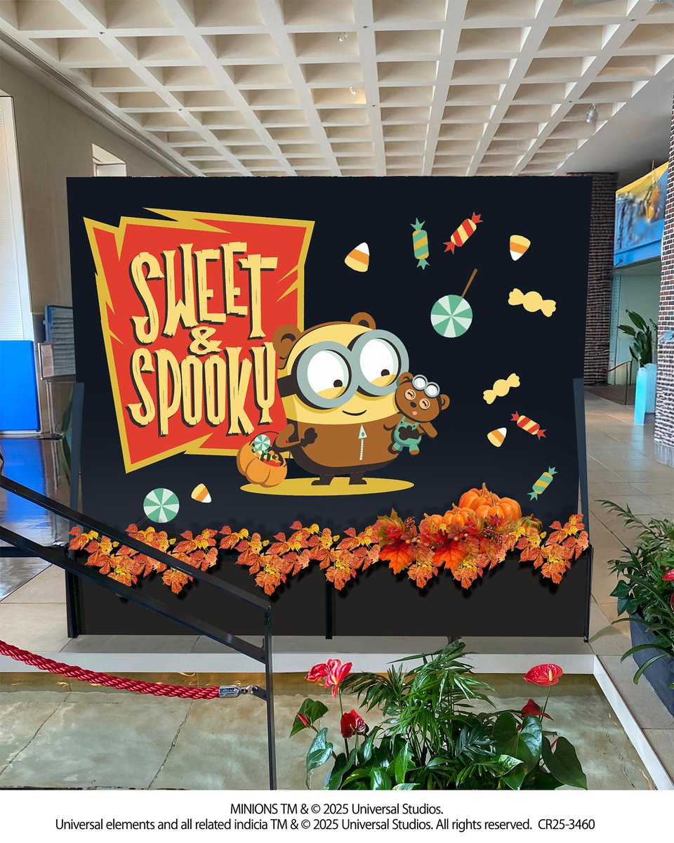 Osaka_Hotel's tweet photo. ミニオン・ハロウィーン・デコレーション 2025*･ﾟ。.🎃👻
ユニバーサル・スタジオ・ジャパンの人気者、ミニオンたちがハチャメチャな仮装で大はしゃぎ！
期間限定の特別な装飾でハロウィーン気分をお楽しみください

※2025年9月4日～2025年11月6日（予定）
※画像はイメージです https://t.co/azKCACCOJ6