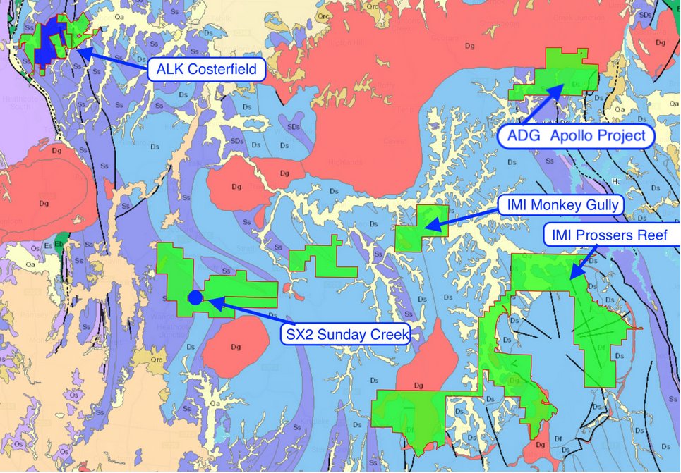 GlenGoulds's tweet image. $ADG in a halt for  &quot;material announcement&quot;   perhaps an antimony deal for their #ApolloProject  to the north of $IMI #MonkeyGully tenement .🤔
