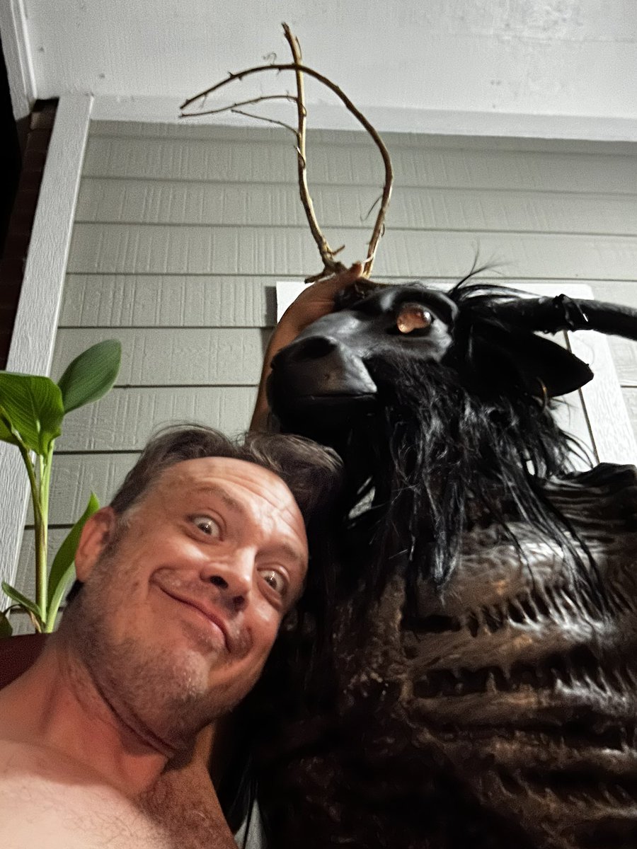 Dad’s just hanging out on the back porch chilling