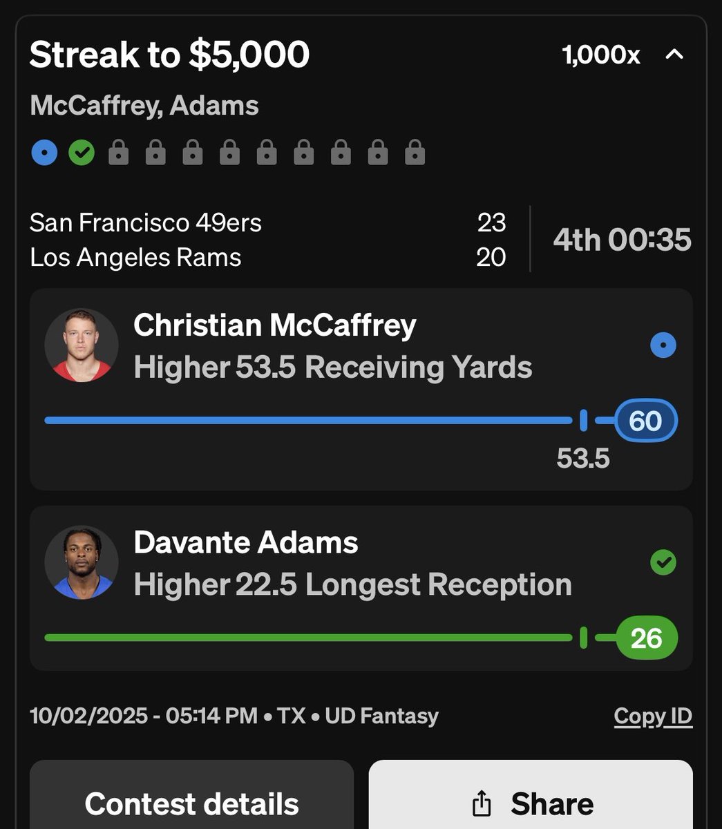 ANOTHER STREAK STARTER
