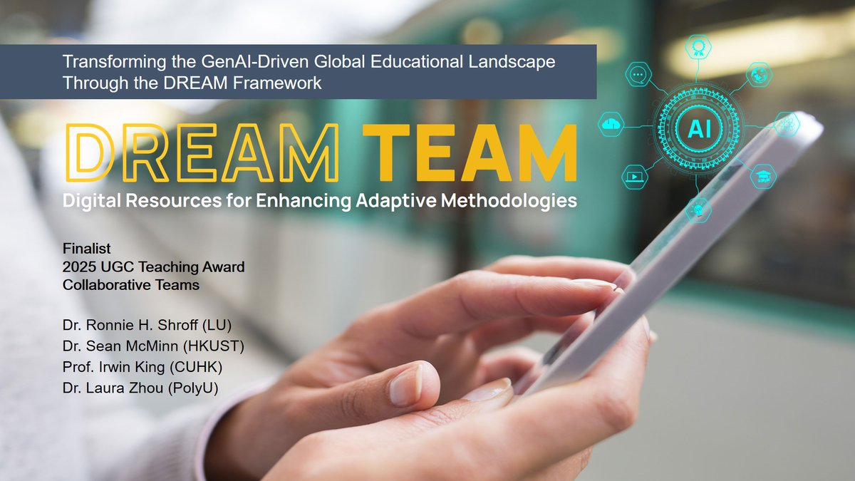 IDEALGenAI's tweet image. Thrilled to announce  that the DREAM (Digital Resources for Enhancing Adaptive Methodologies)  Team has been recognised as a finalist for the prestigious 2025 UGC  Teaching Award!
 
Through  our DREAM Framework and IDEAL-Gen.AI platfrom, we’re leveraging AI-driven…