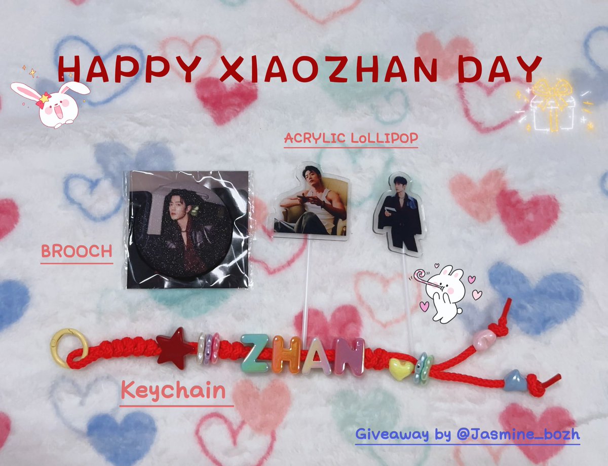 * ࣪⊹🎁 Giveaway Xiaozhan’s Day 🐰˖｡⋆˚ .

📌 05 Oct 2025

 🎫 : SF Central World
#GoodbyeGuoJing  

🍷: Union mall
#XZGentleBrilliance

 ࣪⊹❤️ Rule : Pls RT &amp; แจ้งหน้างาน 🐇⋆⊹

🧁 #Daisy_Chiin *รอบนี้มีของไม่เยอะนะคะ*