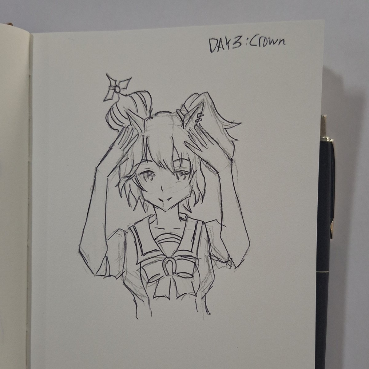 za_dorawa's tweet photo. Karbittober

menggambar dengan prompt #inktober disertai dengan mY istri

drawing with the prompt #inktober + my wife

Day 2: Crown + mY Wife(Aston Machan)

Please treat Aston Machan Well
#inktober2025 #karbit #karbittober #karbittober2025 #umamusume #pleasetreatastonmachanwell https://t.co/4XYMOWYCrz