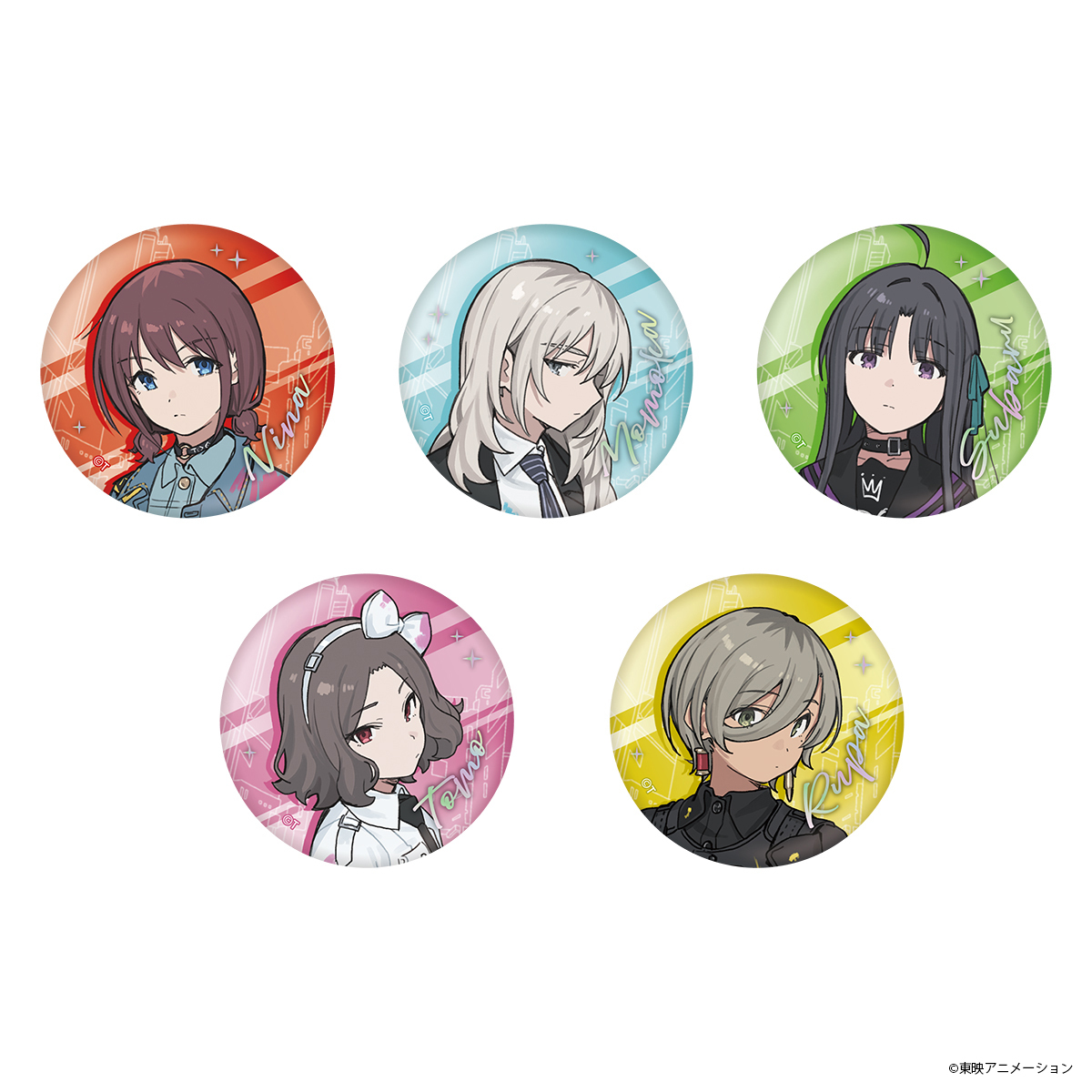 🎈劇場オリジナルグッズ紹介🎈 トレーディングオーロラ缶バッジ （5種