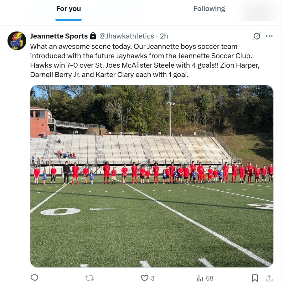 BillBeckner's tweet photo. .@Jhawkathletics @TribLiveHSSN #WPIALsoccer https://t.co/KWYxiDsTbA