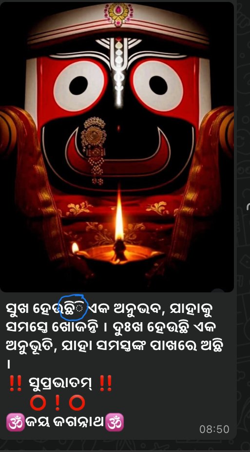 “ସୁଖ ହେଉଛିି ଏକ”

How many see the above text as circled in blue below? This is hidden noise. 
We are in the GenAI era and entered into the 4th decade of internet in India. Most Indian languages cannot even be represented properly. This is Odia, my mother tongue.