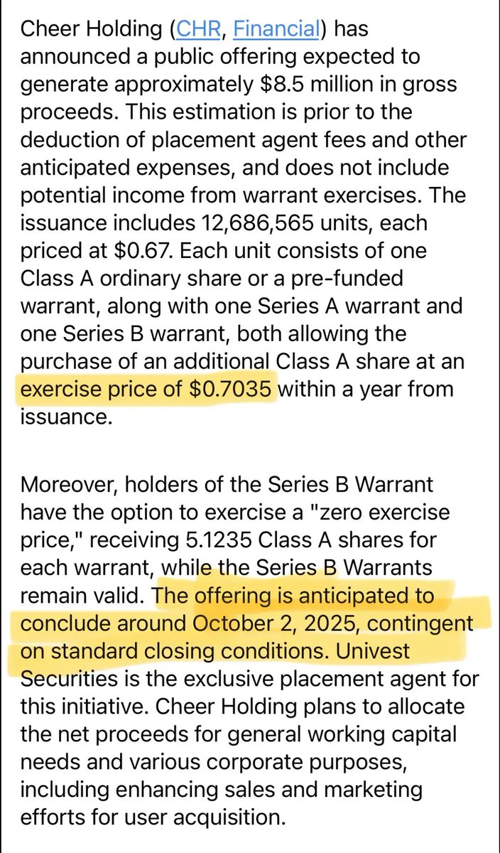 MAlkhteeb's tweet photo. $CHR 🚨🚨🚨 PREE MARKET 150%+ UP COMING 
0.1750 NOW Night trading
OFFERING 12M SHARE PRICE 0.67 BREKING NEWS NOW CLOSED OFFERING
The company has cash equivalent of $210 million in cash. It is not a penny stock like others
TARGET PRICE 0.35-0.55
BUY 0.175-0.1950
$BURU $ASNS $XELB https://t.co/evP62Sq7ND