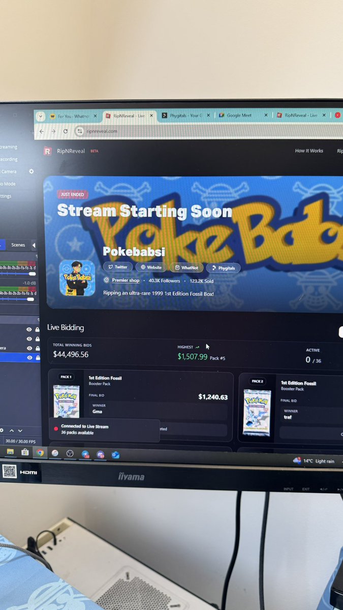 1k concurrent viewers
9k in value given away 
35 packs and a dream! 

thank you <a href="/phygitals/">phygitals</a> team for letting me host the first ever onchain live selling stream. only up from here 🚀