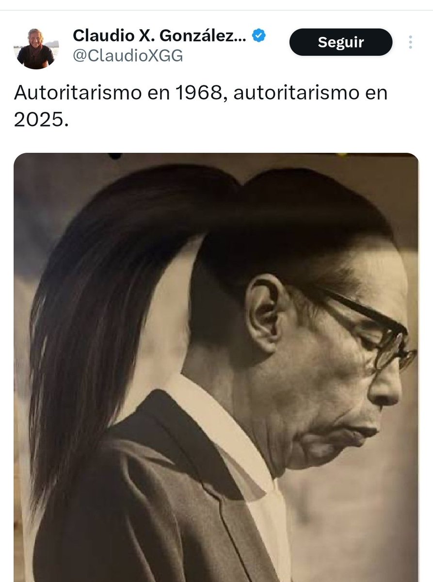 🚨 Habla de autoritarismo <a href="/ClaudioXGG/">Claudio X. González G.</a>, cuando él le dijo "pinches delincuentes" a los maestros

Si en realidad hubiera autoritarismo en el 2025, no podría estar publicando memes misóginos en contra de nuestra PresidentA...