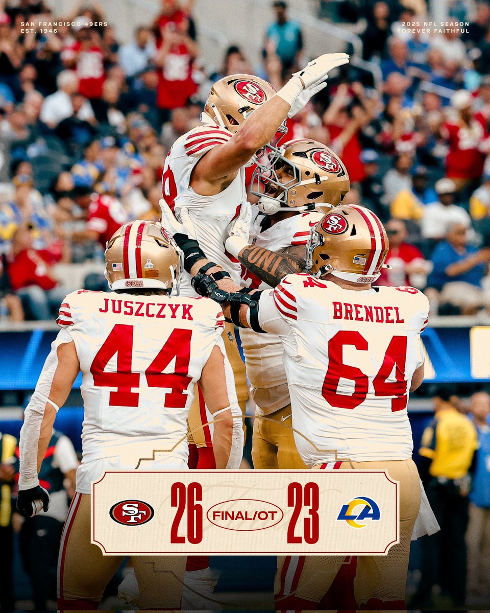 ¡¡Ganaron los #49ers!! 

#TNF | #FTTB | #NFL
