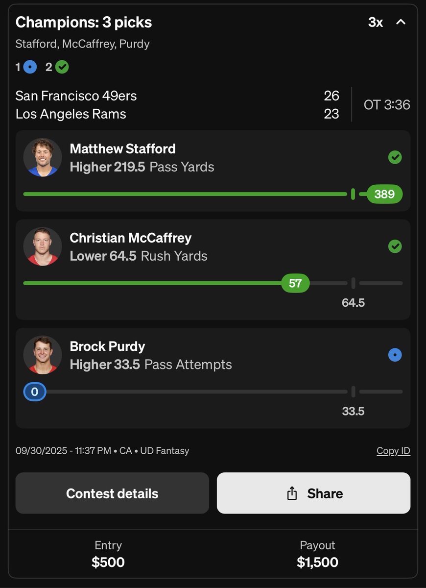 YourFriendKyle_'s tweet image. 🚨 $200 TO A RANDOM RETWEETER 🚨

After hitting 7 MLB entries in a row we just FULL SWEPT NFL. The craziest stretch I&apos;ve ever seen.

IF YOU PLAY $5 ON UNDERDOG USING CODE *KYLE* YOU GET $100 FOR FREE!

play.underdogfantasy.com/p-yfk

SHOW ME THEM WINNING PLAYS FROM TODAY IN THE REPLIES!