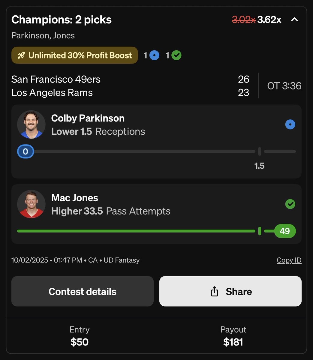 YourFriendKyle_'s tweet image. 🚨 $200 TO A RANDOM RETWEETER 🚨

After hitting 7 MLB entries in a row we just FULL SWEPT NFL. The craziest stretch I&apos;ve ever seen.

IF YOU PLAY $5 ON UNDERDOG USING CODE *KYLE* YOU GET $100 FOR FREE!

play.underdogfantasy.com/p-yfk

SHOW ME THEM WINNING PLAYS FROM TODAY IN THE REPLIES!