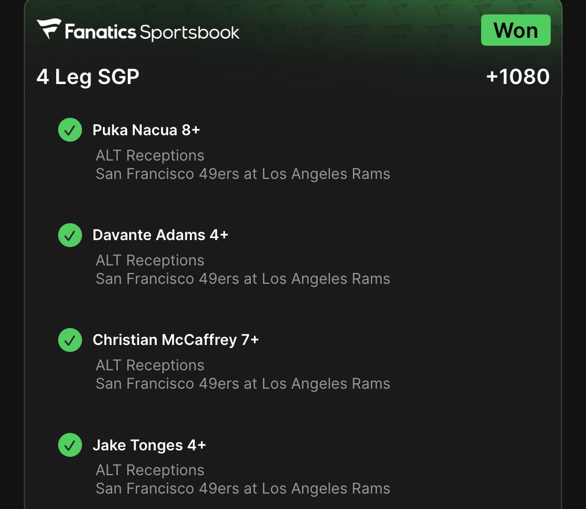 Love that this game went to OT, needed that last CMC catch. What a fun game, hope y’all had a good one too 🫶