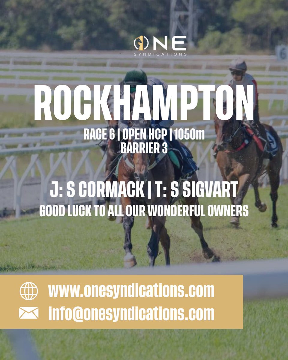 OneSyndications's tweet photo. ‘Forty’ is back in action today on the home track!

Race 6 | Open HCP 
Sean Cormack takes the ride 

Good luck to our owners 🥂 https://t.co/BvoKZFg4FI