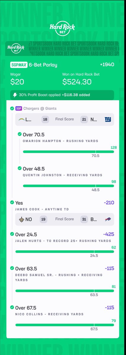 It was a good week for NFLDFSPICKS and all those who tailed! 🤜🤛🚀