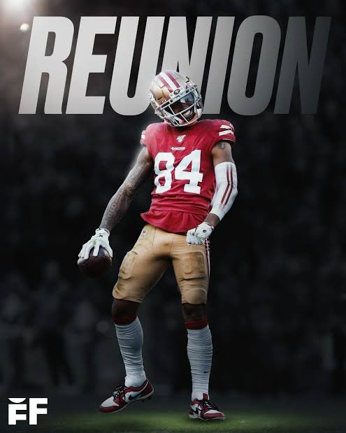 muffin_topper's tweet photo. Kendrick Bourne in his Muffin Toppers return 

27.2 points 
10 catches 
142 yards 

Welcome back OG https://t.co/MskaQIdxIS