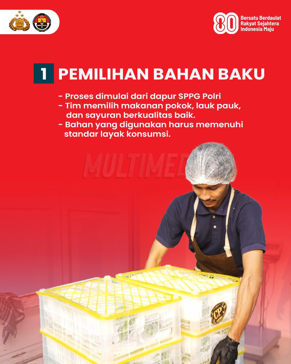 polres_mansel's tweet photo. Polri hadir bukan hanya menjaga keamanan, tapi juga memastikan generasi bangsa tumbuh sehat dan cerdas. Melalui Satuan Pelayanan Pemenuhan Gizi (SPPG), setiap tahapan makanan bergizi gratis diawasi dengan ketat, mulai dari pemilihan bahan makanan, https://t.co/tH16HmR0GB
