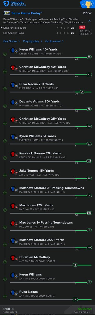 sockhead_1's tweet photo. @CodyBrownBets Definitely had fun with that game! https://t.co/pszBhrIg1y