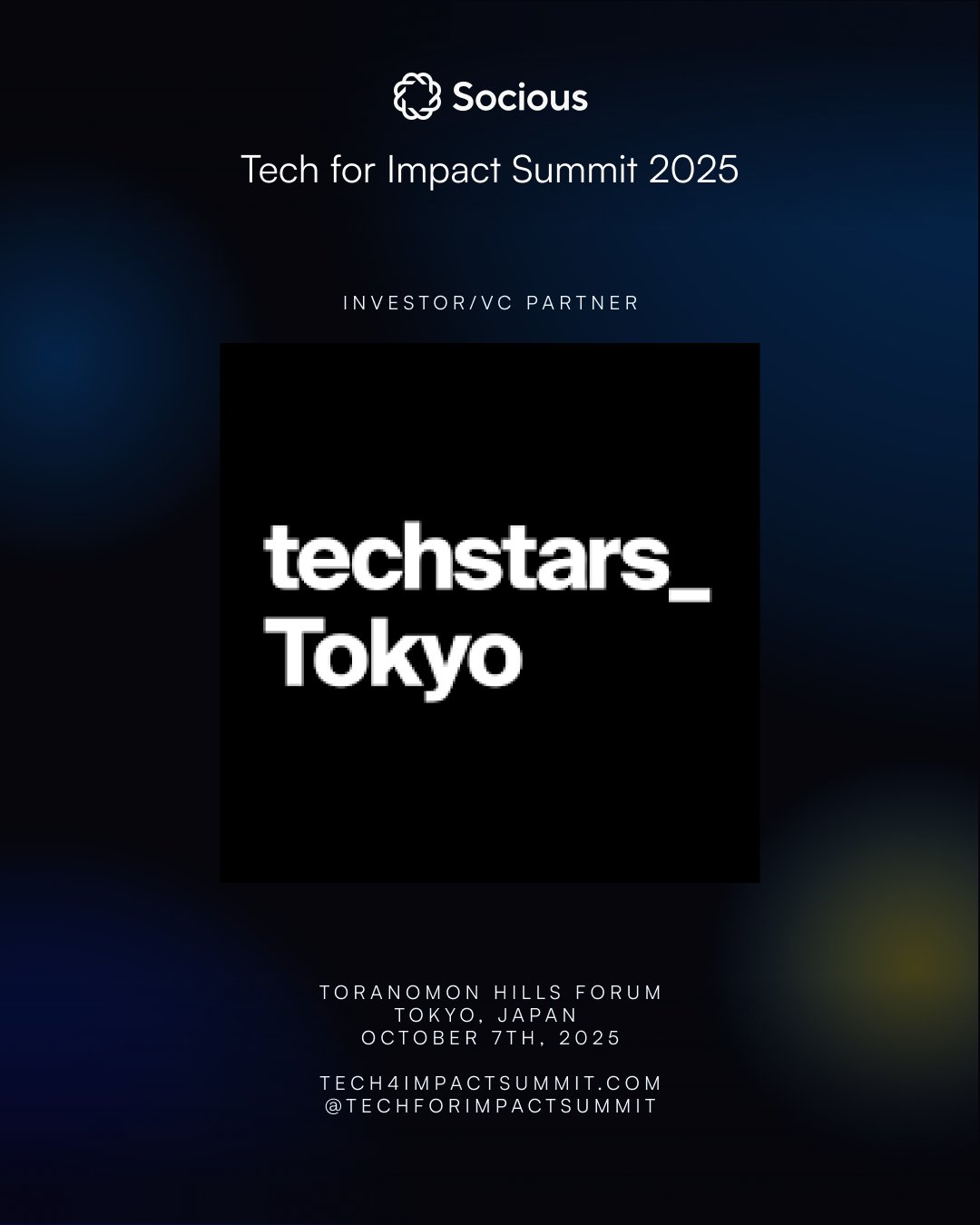 Tech For Impact Summit - Oct 7th, 2025 in Tokyo (@T4ISummit) / X