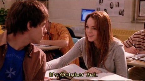 It’s October 3rd 🎀✨#MeanGirlsDay