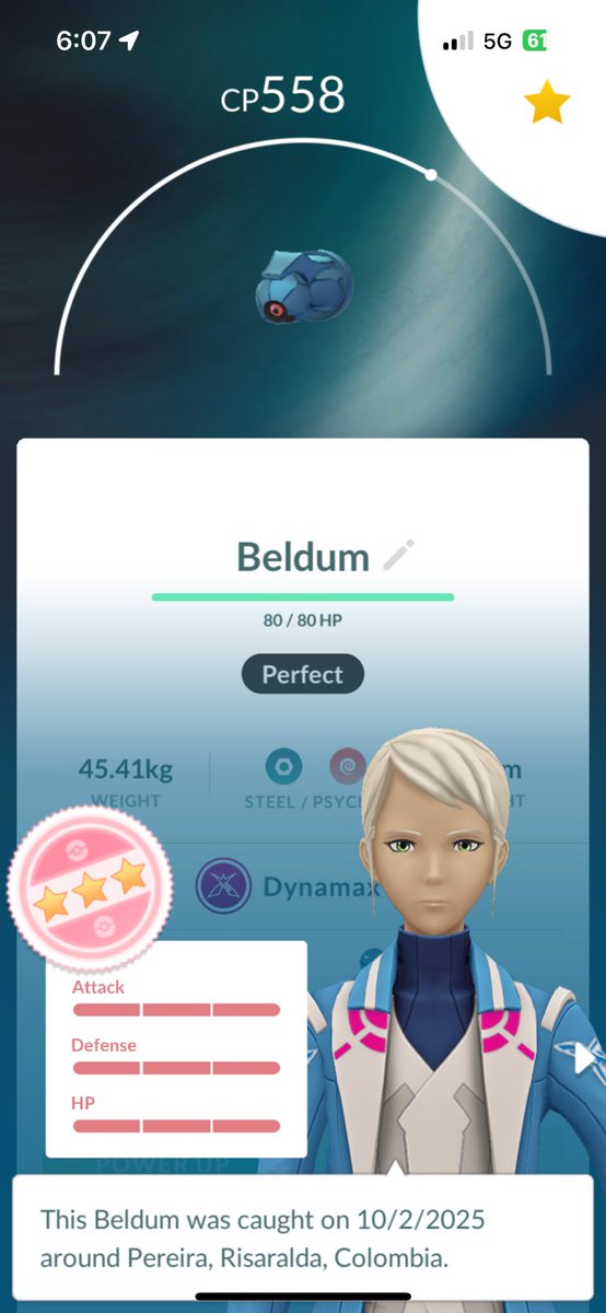 ikebrenner33's tweet photo. @JollyNotNow @scopely @PokemonGoApp Caught today. Now I’m ready https://t.co/MphKpFb14W