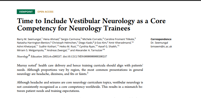 sudhir_kothari's tweet photo. Vestibular Neurology should be included in the core curriculum for Neurology trainees.

https://t.co/zkABdQecxA https://t.co/PnWtvHgXUY