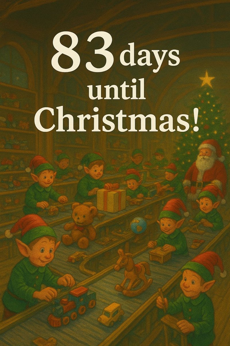 83 days until Christmas!
#Christmas2025