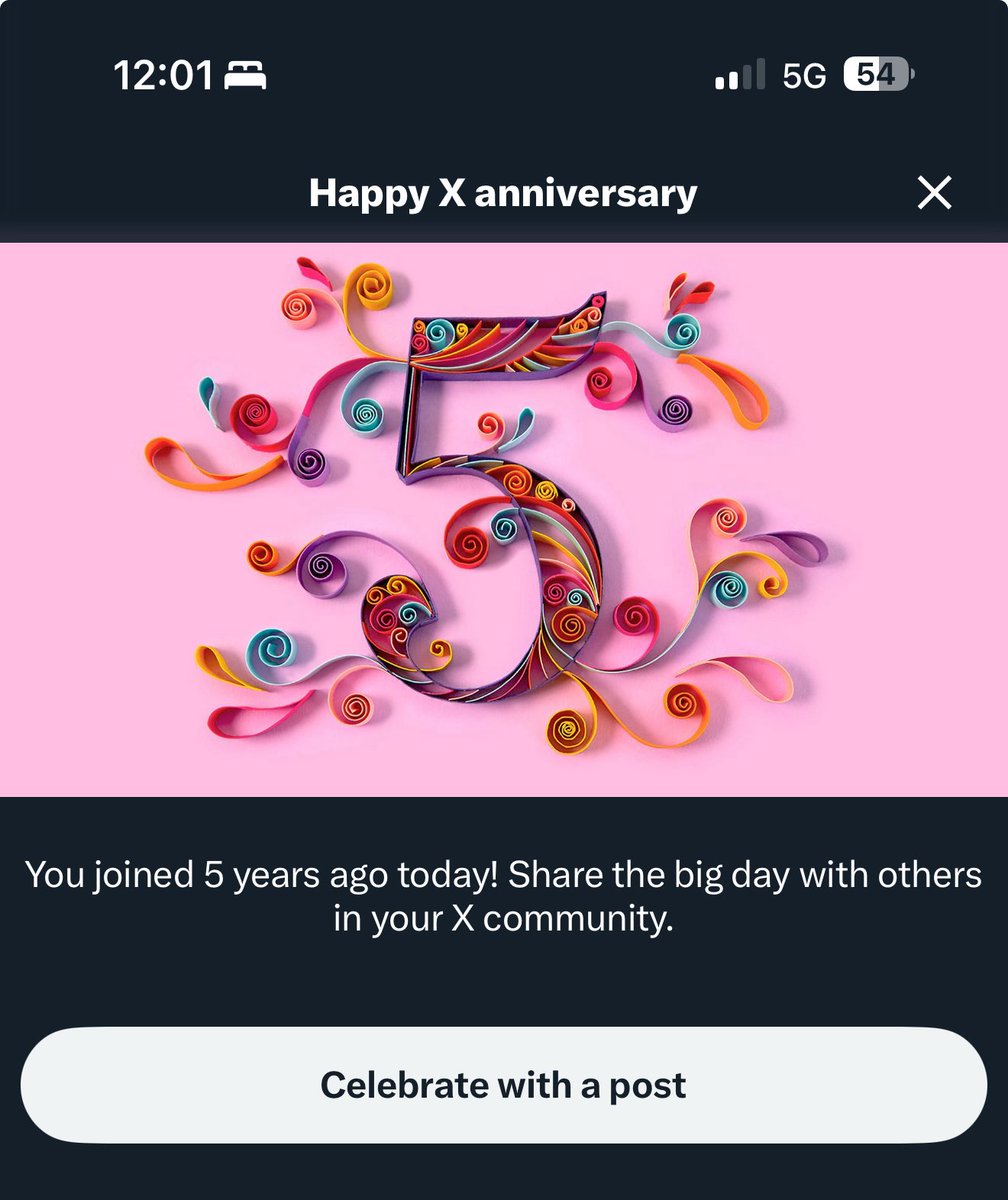 // five years ago today i brought max to twitter. insanity.