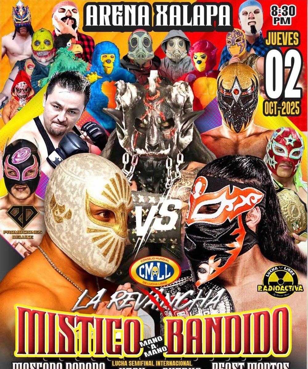 caristicomx's tweet photo. Ya estamos más q listos aquí en la arena Xalapa y voy con todo mi gente 😈👊🏾 #caristico #diosteamo #parati #viral #wrestling #elmejor #lafamilia #mistico #cmll #aew #roh #luchalibre #wrestler #caristicostore #mascara #njpw https://t.co/oso3Yj91YR