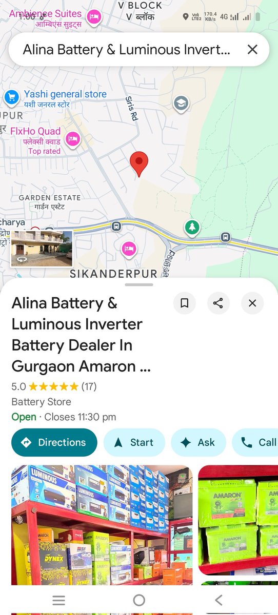 VSGcarbattery's tweet image. Every day same story 🚩 Another fake &quot;Sahara Battery House&quot; is live on Google Maps. Hundreds of such fraud listings are thriving, no action from @Google. Is Google encouraging scams? #StopFakeListings #GoogleScam #FakeBusiness